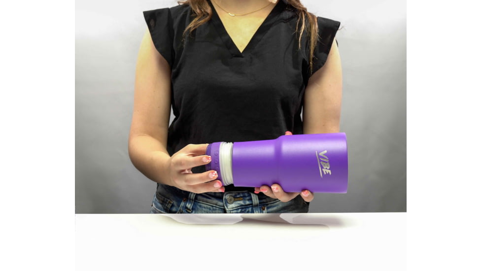 Vibe Vibe Tumbler Speaker w/ Attachment, Red, 28oz, SPKR-28-RED
