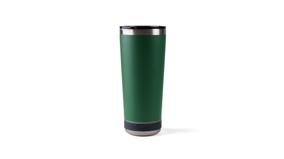 Vibe Vibe Tumbler Speaker w/ Attachment, Dark Green, 18oz, SPKR-18-DGRN