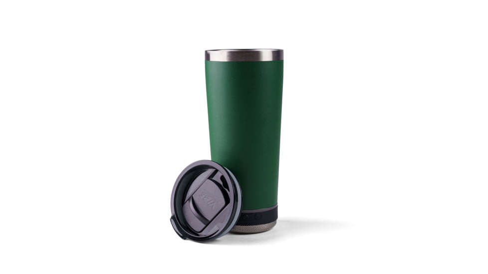 Vibe Vibe Tumbler Speaker w/ Attachment, Dark Green, 18oz, SPKR-18-DGRN