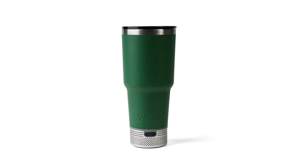 Vibe Vibe Tumbler Speaker w/ Attachment, Dark Green, 28oz, SPKR-28-DGRN