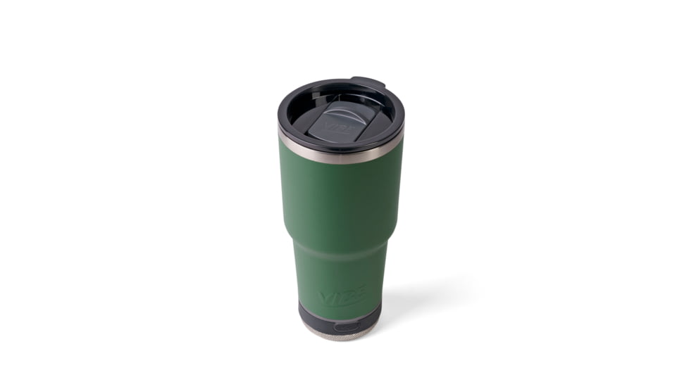 Vibe Vibe Tumbler Speaker w/ Attachment, Dark Green, 28oz, SPKR-28-DGRN