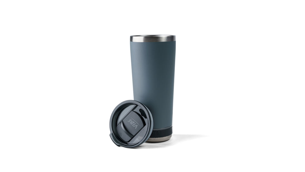Vibe Vibe Tumbler Speaker w/ Attachment, Grey, 18oz, SPKR-18-GRY