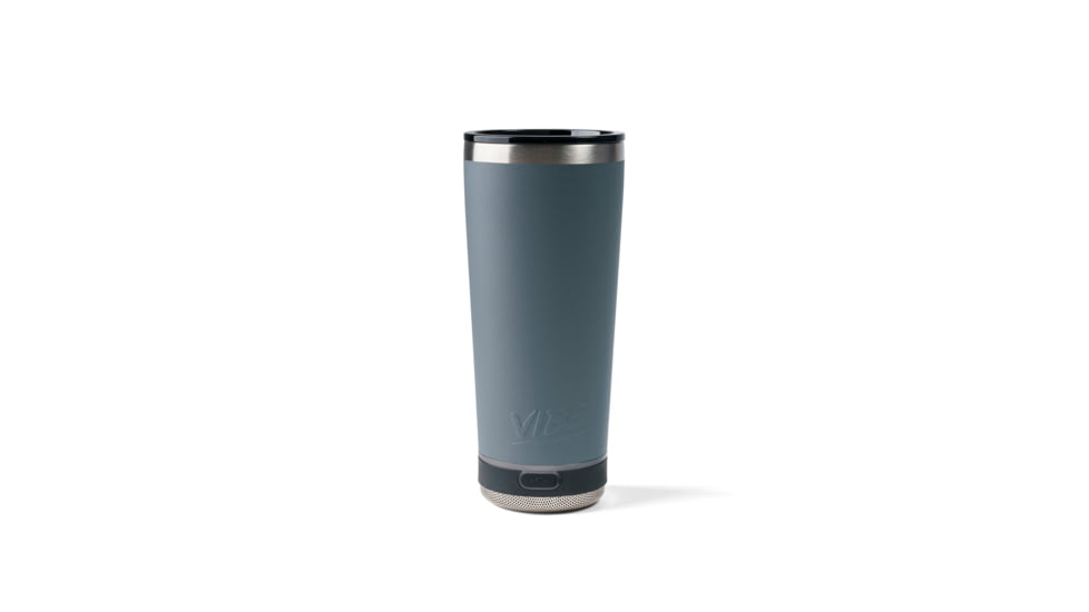 Vibe Vibe Tumbler Speaker w/ Attachment, Grey, 18oz, SPKR-18-GRY