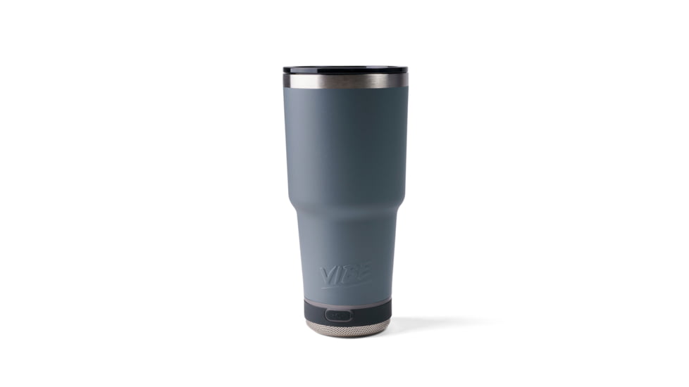 Vibe Vibe Tumbler Speaker w/ Attachment, Grey, 28oz, SPKR-28-GRY