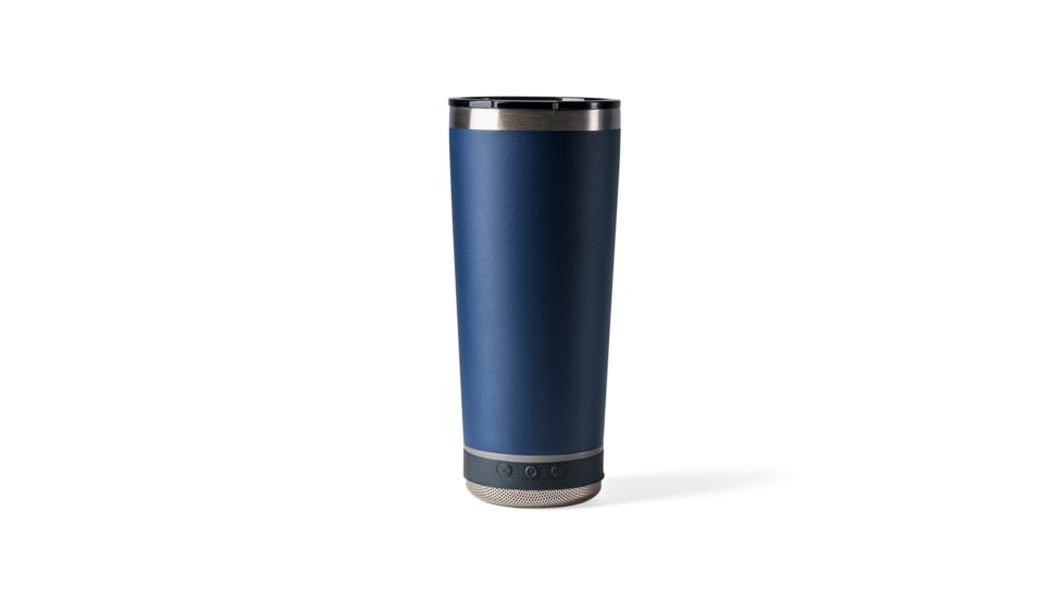 Vibe Vibe Tumbler Speaker w/ Attachment, Navy Blue, 18oz, SPKR-18-NBLU