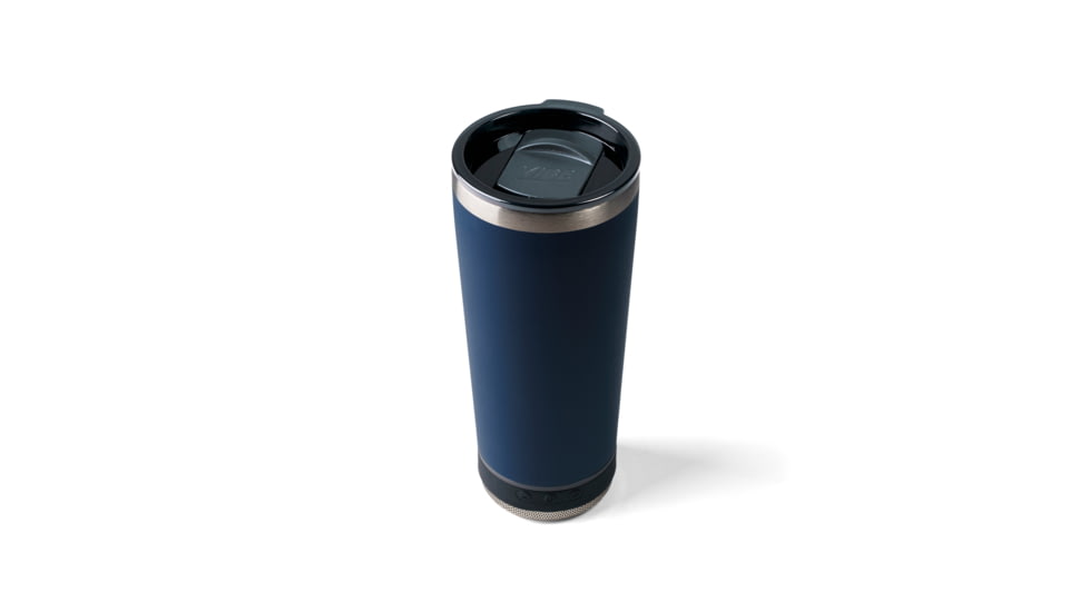Vibe Vibe Tumbler Speaker w/ Attachment, Navy Blue, 18oz, SPKR-18-NBLU