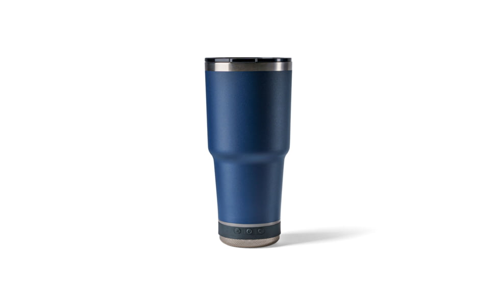 Vibe Vibe Tumbler Speaker w/ Attachment, Navy Blue, 28oz, SPKR-28-NBLU