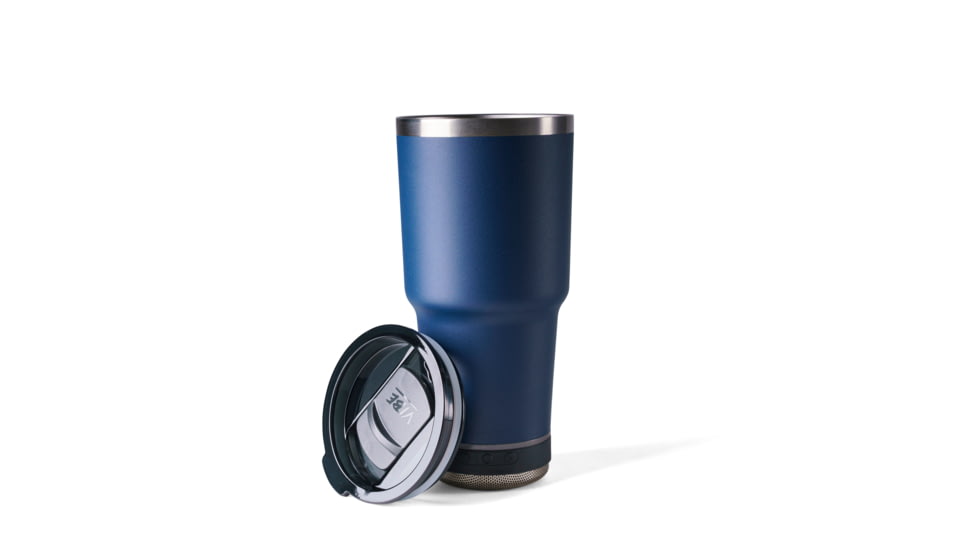 Vibe Vibe Tumbler Speaker w/ Attachment, Navy Blue, 28oz, SPKR-28-NBLU