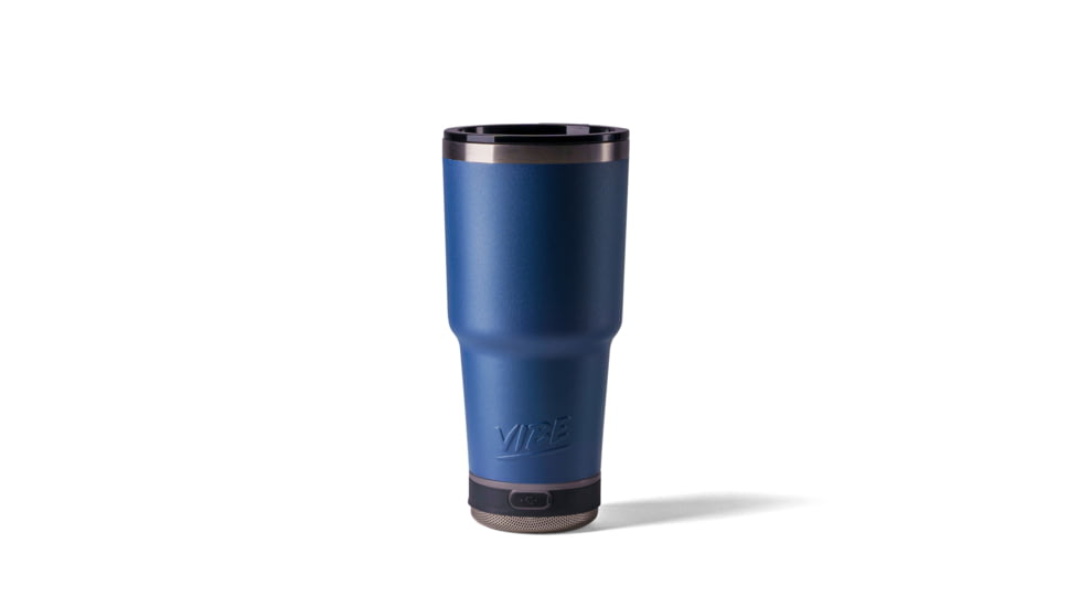 Vibe Vibe Tumbler Speaker w/ Attachment, Navy Blue, 28oz, SPKR-28-NBLU