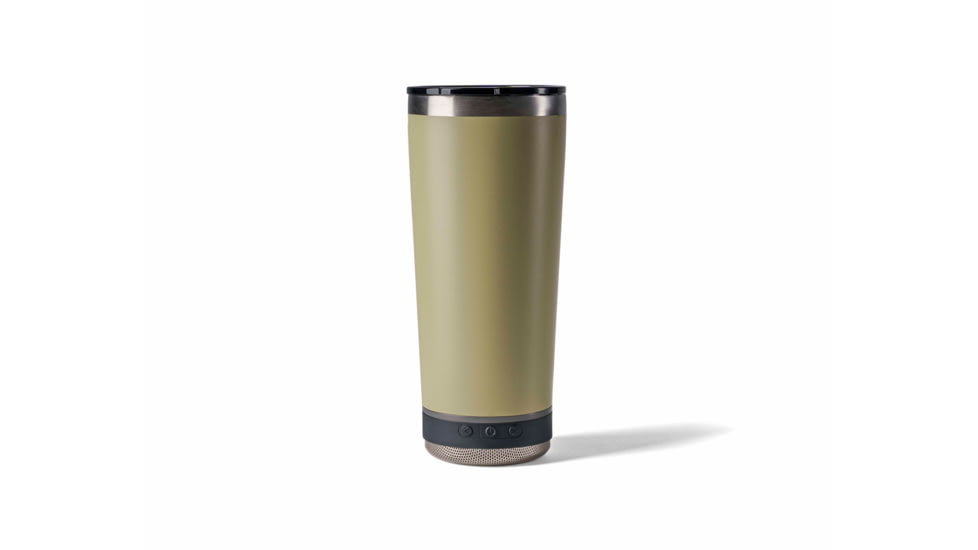 Vibe Vibe Tumbler Speaker w/ Attachment, Sandstone, 18oz, SPKR-18-SNDST