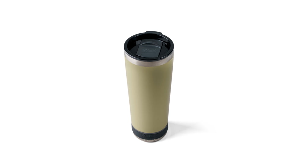 Vibe Vibe Tumbler Speaker w/ Attachment, Sandstone, 18oz, SPKR-18-SNDST