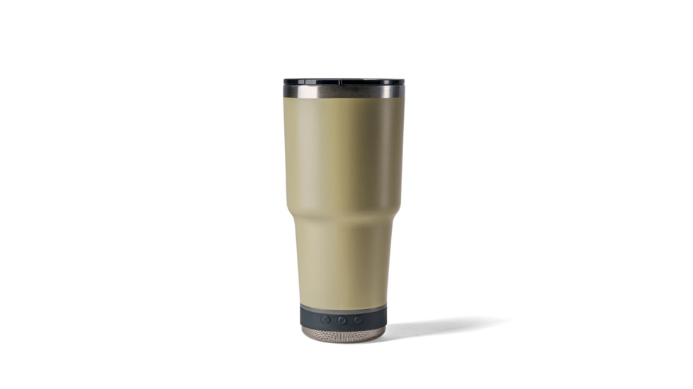 Vibe Vibe Tumbler Speaker w/ Attachment, Sandstone, 28oz, SPKR-28-SNDST