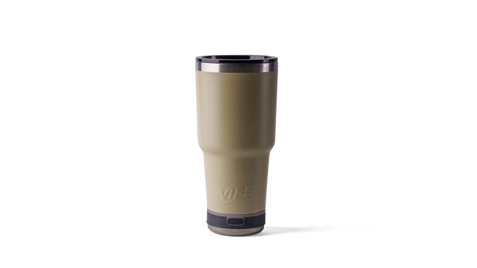 Vibe Vibe Tumbler Speaker w/ Attachment, Sandstone, 28oz, SPKR-28-SNDST