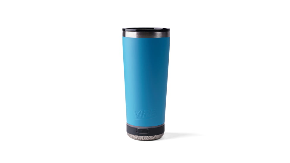 Vibe Vibe Tumbler Speaker w/ Attachment, Water Blue, 18oz, SPKR-18-WBLU