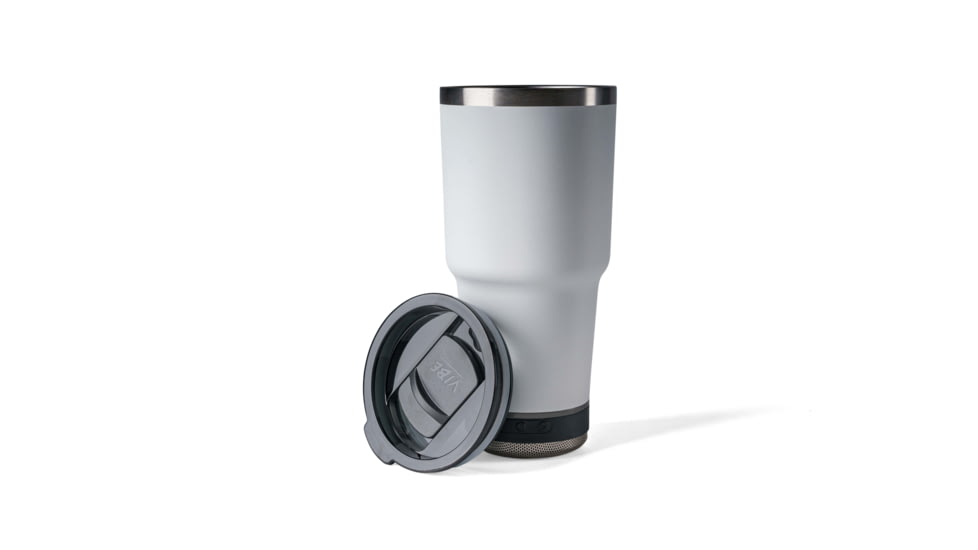 Vibe Vibe Tumbler Speaker w/ Attachment, White, 28oz, SPKR-28-WHT