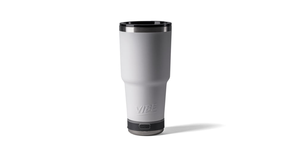 Vibe Vibe Tumbler Speaker w/ Attachment, White, 28oz, SPKR-28-WHT