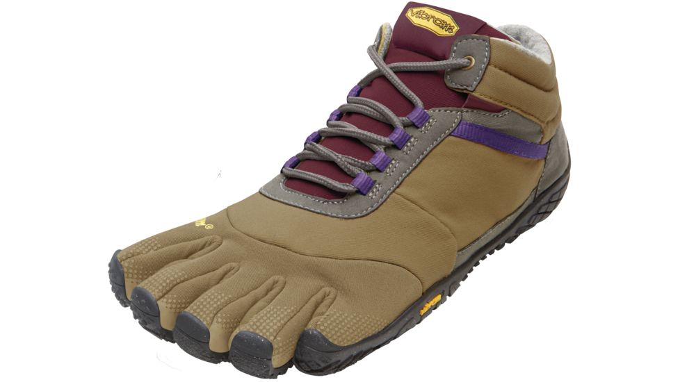 Vibram FiveFingers Trek Ascent Insulated Hiking Shoe - Women's -Khaki/Grape-Medium-36