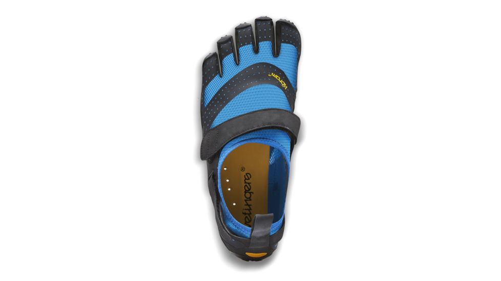 Vibram FiveFingers V-Aqua Camp Shoe, Five Fingers - Mens, Blue/Black, 42, 19M730142
