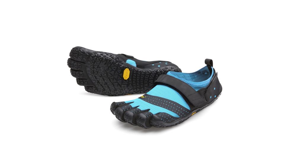 Vibram FiveFingers V-Aqua - Womens, Black/Light Blue, 42, 19W730142