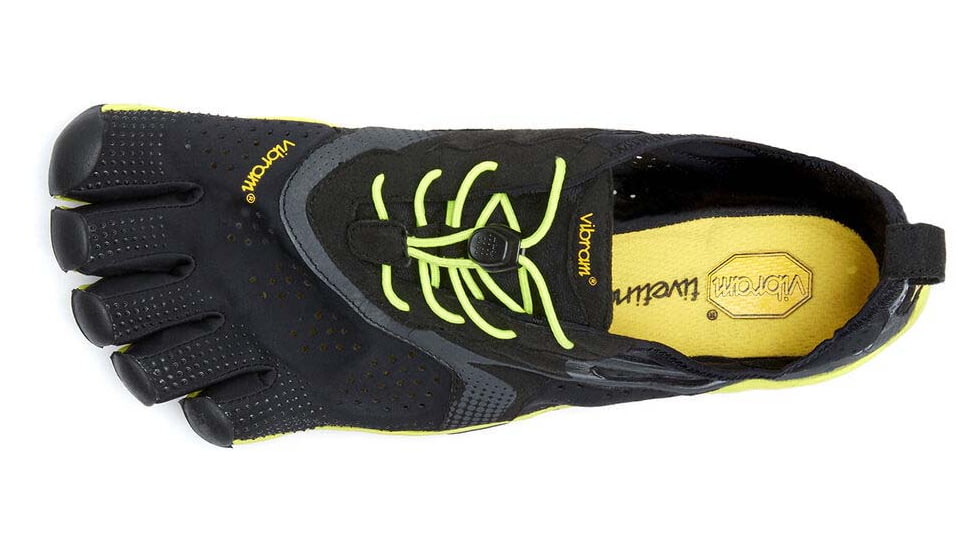Vibram FiveFingers V-Run - Mens, Black/Yellow, 38 EU, 16M310138