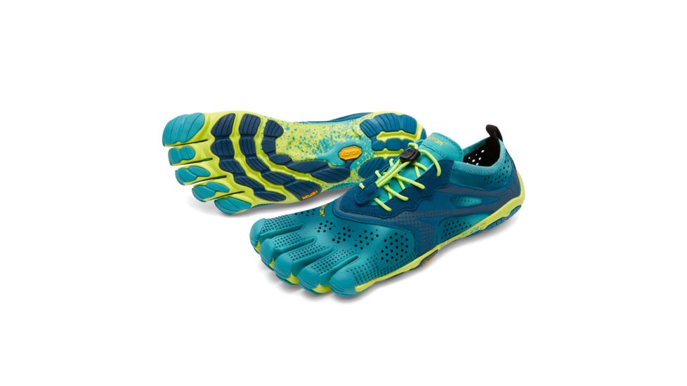 Vibram FiveFingers V-Run Road Running Shoes - Women's, Teal/Navy, 38, 18W700138