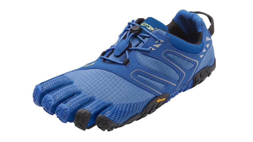 Vibram FiveFingers V-Trail Trail Running Shoe - Men's-Blue/Black-Medium-46