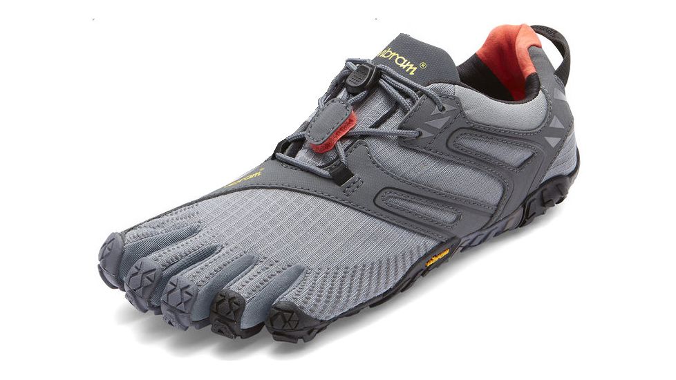 Vibram FiveFingers V-Trail Trail Running Shoe - Men's-Grey/Black/Orange-Medium-43