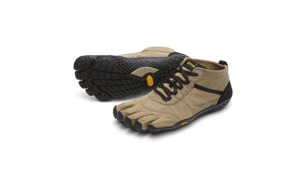 Vibram FiveFingers V-Trek Camp Shoe, Five Fingers - Men's, Khaki/Black, 45, 18M740345