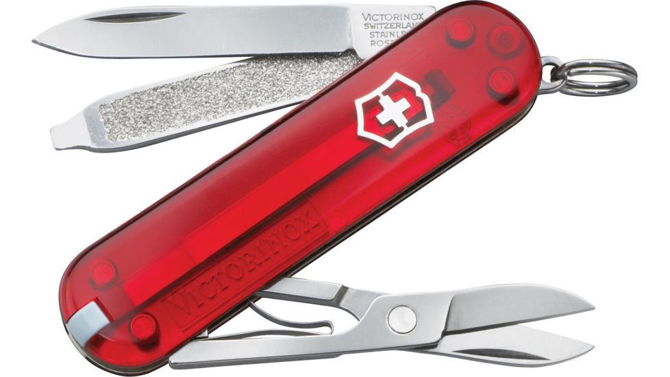 Victorinox Classic SD Translucent Swiss Army Knife Ruby 54211
