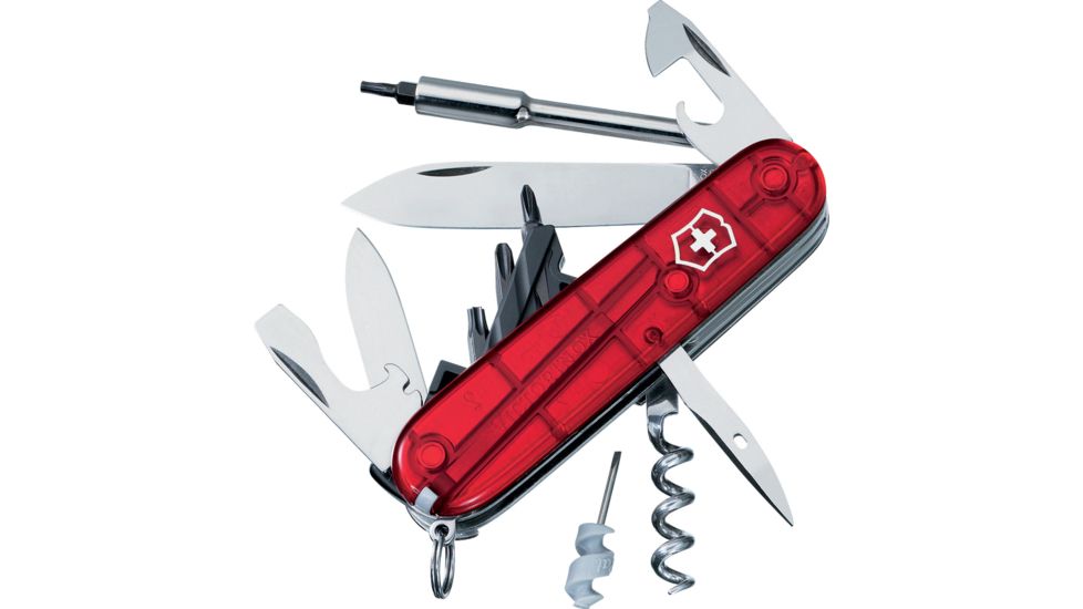 Victorinox CyberTool 29 Translucent Swiss Army Knife Ruby 54919