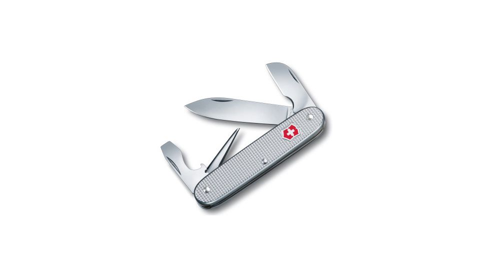 Victorinox Electrician Swiss Army Knife Silver Alox Ribbed 53781