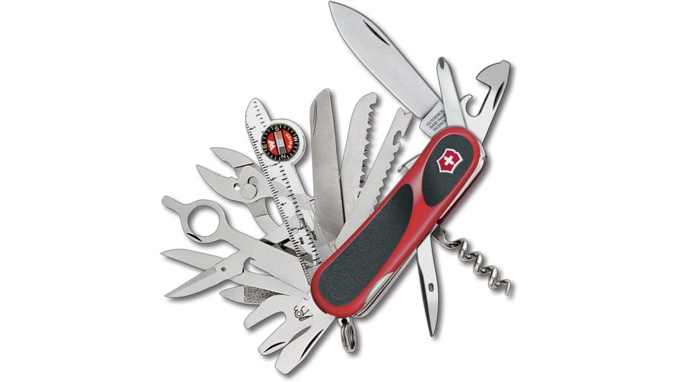 Victorinox EvoGrip S54 Swiss Army Knife, Red &amp; Black, 2.5in. 2.5393.SCUS2