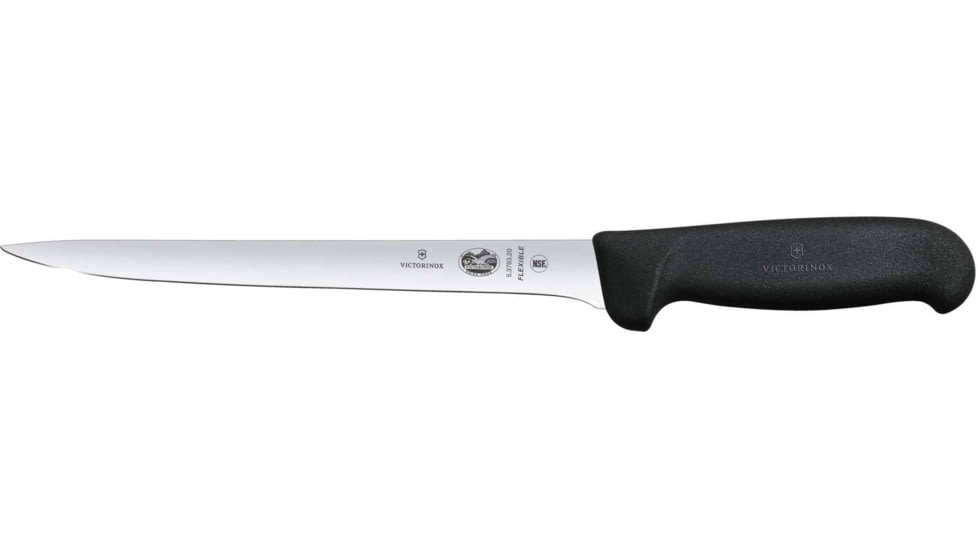 Victorinox Fishing Knife, 8in, Fillet Blade, Black, 5.3763.20-X5