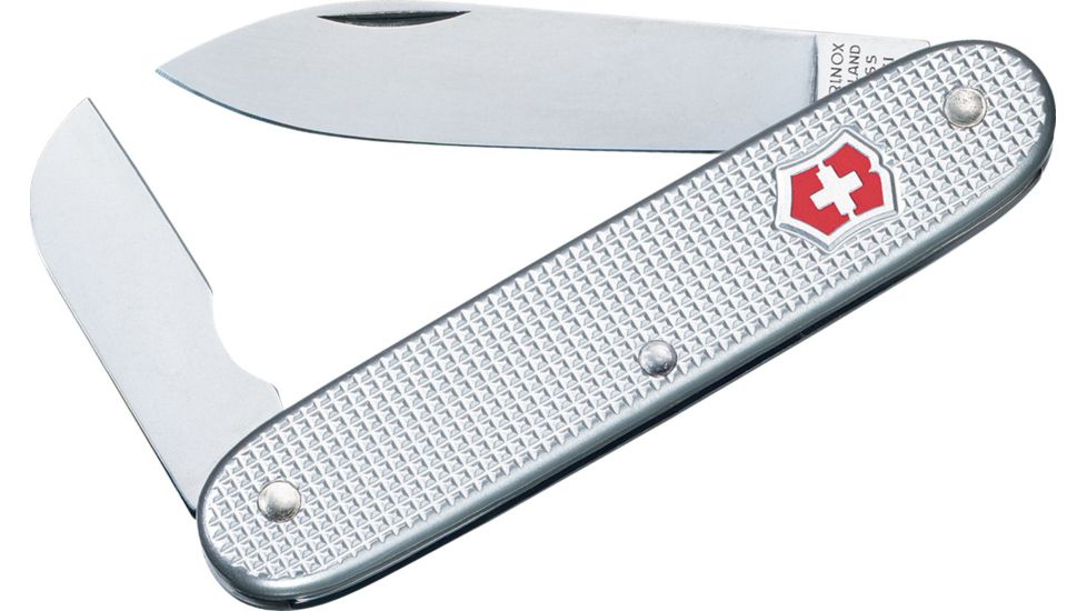 Victorinox Pioneer Apprentice Swiss Army Knife Silver Alox Ribbed 53965
