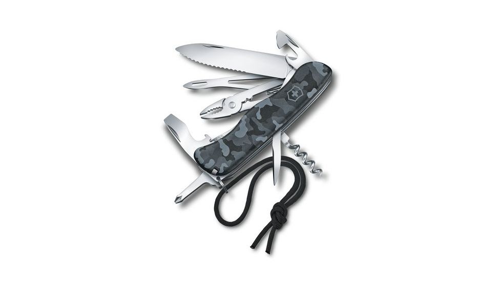 Victorinox Skipper Large Pocket Knife for Sailing, Navy Camo, 111mm 0.8593.W942-X1