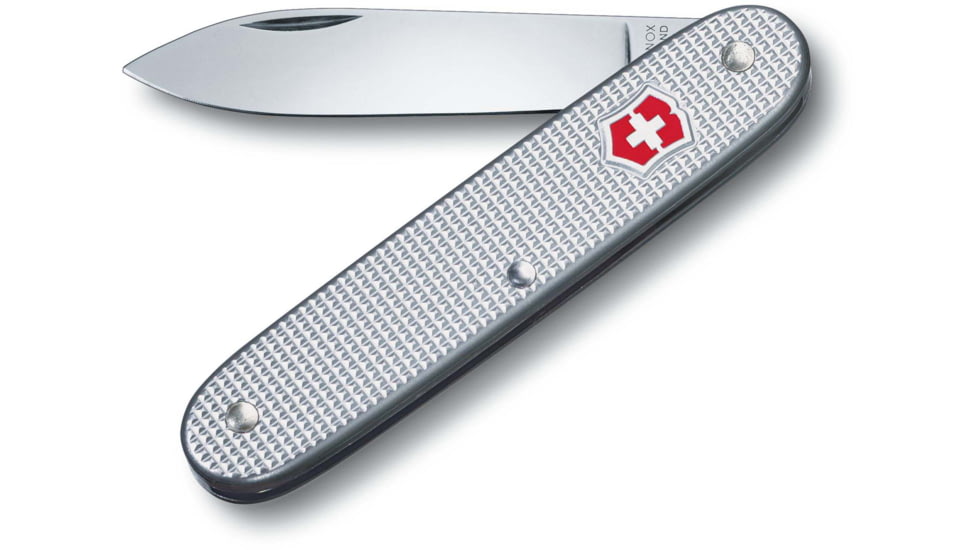 Victorinox Swiss Army 1 Folding Knife, Silver/Ribbed, 0.8000.26