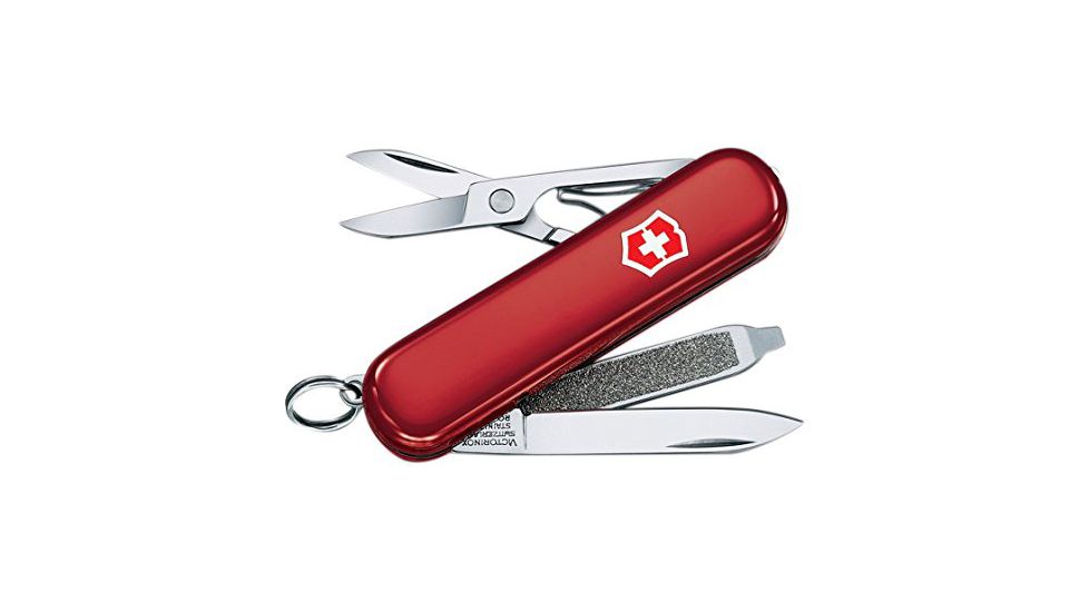 Victorinox SwissLite Pocket Knife - Swiss Army Red Knife Swiss Army Ruby Knife, Colors Victorinox SwissLite Pocket Knife - White Light Swiss Army Knife Red