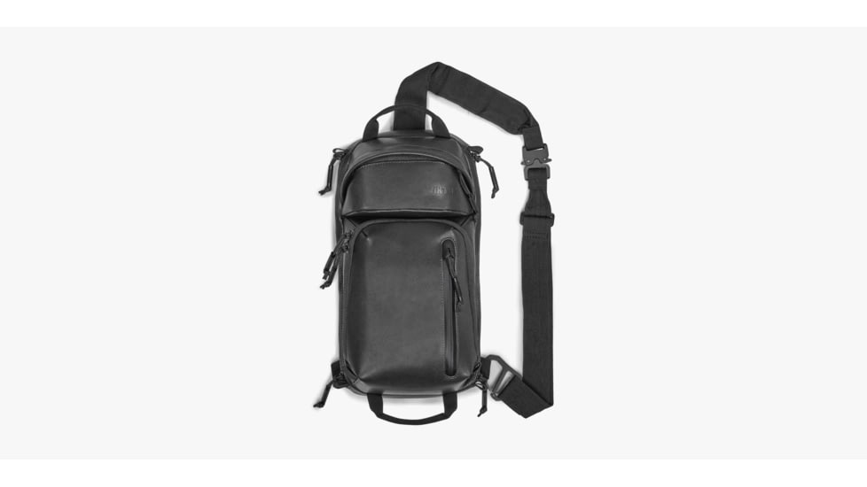 Viktos Upscale 3 Leather SlingBag, Black, 15x7x5 inch, 2102401