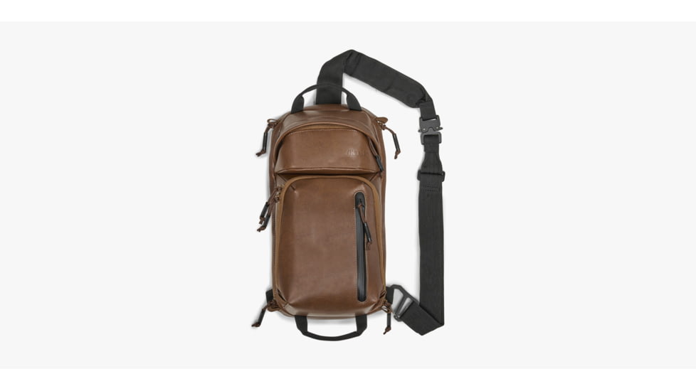 Viktos Upscale 3 Leather SlingBag, Brown, 15x7x5 inch, 2102402