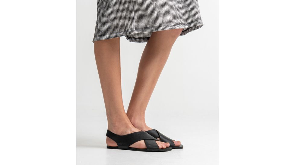 Vivobarefoot Duo Sandal - Womens, Black, 40, 200133-01-40