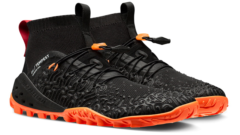 Vivobarefoot Esc Tempest Trailrunning Shoes - Womens, Black Orange, 39, 200086-0339