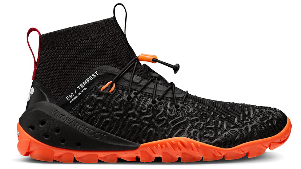 Vivobarefoot Esc Tempest Trailrunning Shoes - Womens, Black Orange, 39, 200086-0339