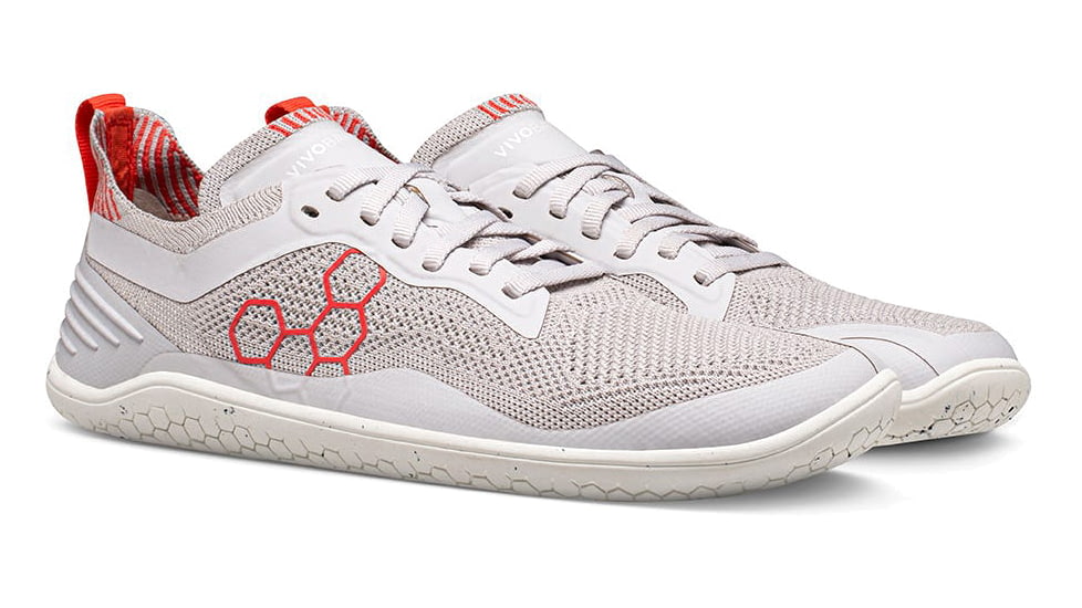 Vivobarefoot Geo Racer Knit Road Running Shoes - Mens, Moonstone, 40, 302054-0240