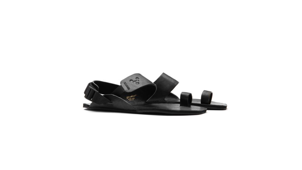 Vivobarefoot Kolhapuri Leather Elegant Sandal - Womens, Black/Hide, 42, 200064-02-42