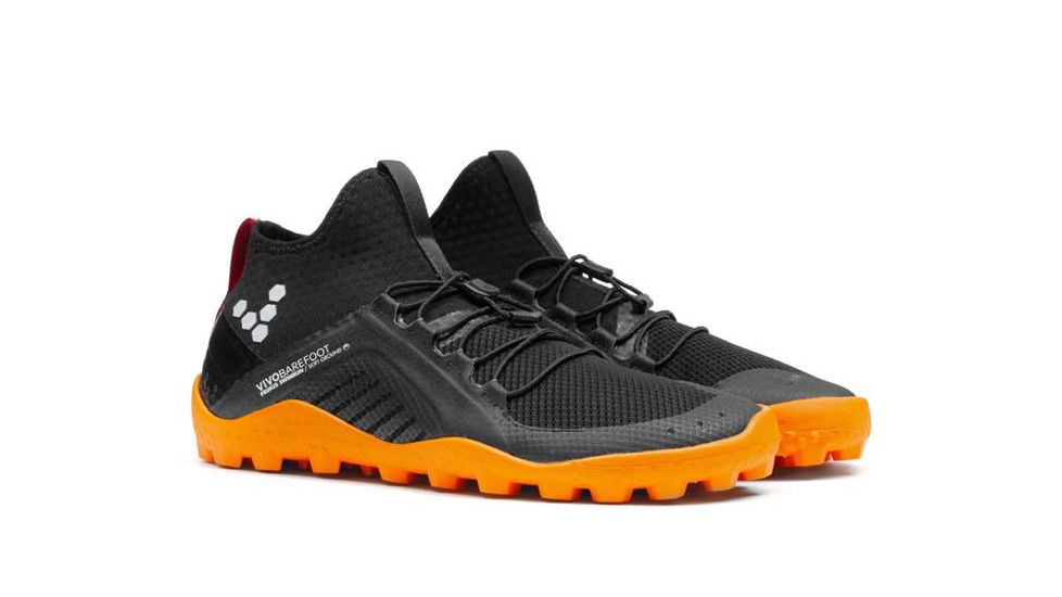 Vivobarefoot Primus Swimrun Boot - Mens, Black/Orange, 41 EU, 300097-01-Black/Orange-41 EU