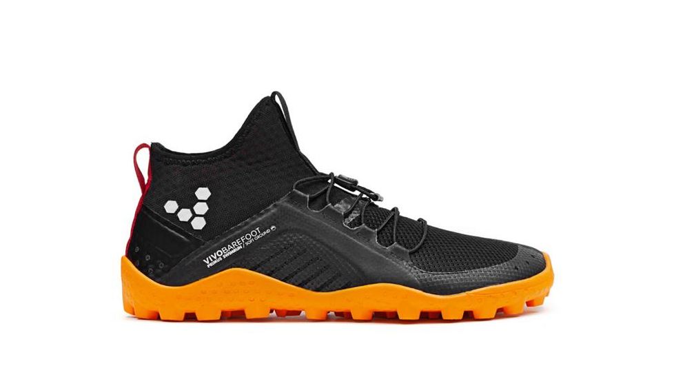 Vivobarefoot Primus Swimrun Boot - Mens, Black/Orange, 41 EU, 300097-01-Black/Orange-41 EU