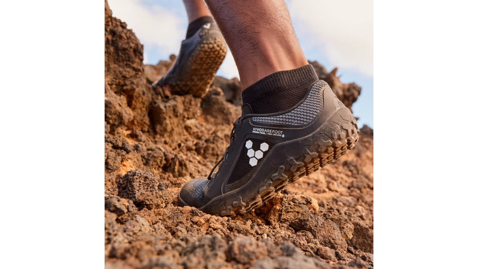 Vivobarefoot Primus Trail FG Trailrunning Shoes - Mens, Charcoal Black, 12.5 US, 300121-01-46