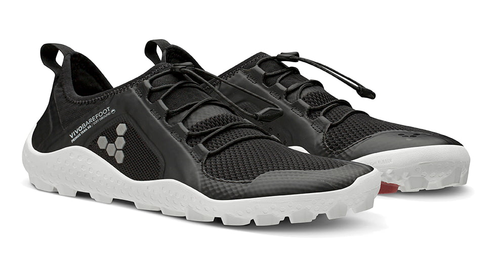 Vivobarefoot Primus Trail SG Bio Trailrunning Shoes - Womens, Black/White, 38, 200149-0138