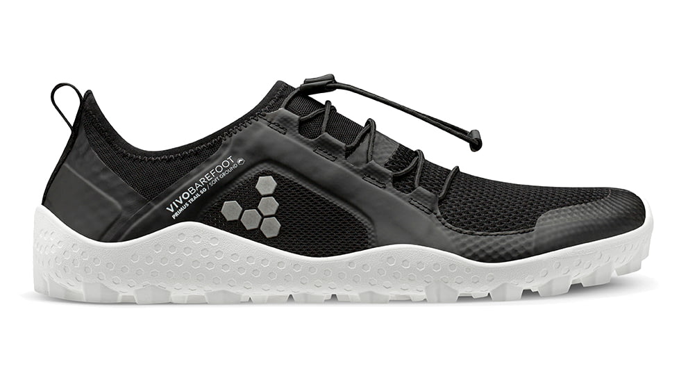 Vivobarefoot Primus Trail SG Bio Trailrunning Shoes - Womens, Black/White, 38, 200149-0138