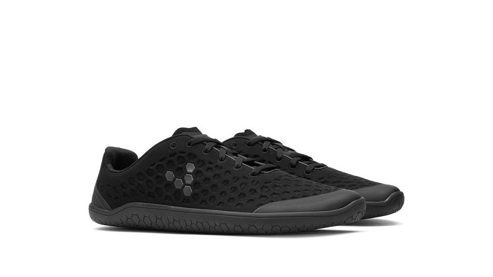 Vivobarefoot Stealth II Running Shoes, Mens, Black, 49, 300028-10-49